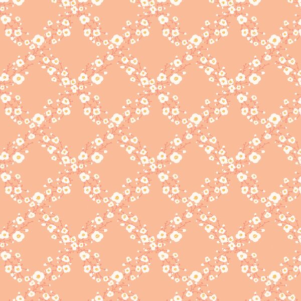 Floral Bracelets in Peach