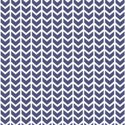 Broken Chevron in Indigo