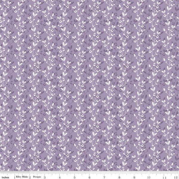 Silhouette in Floral Purple