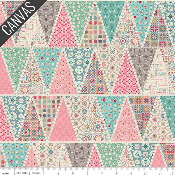 Patchwork Triangles Home Decor in Multi
