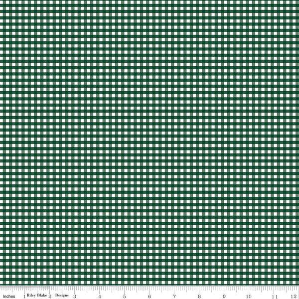 1/8" Gingham in Christmas Green