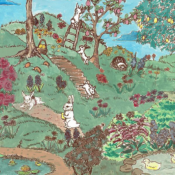 Large Easter Bunny Playground in Bright