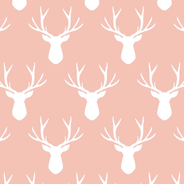 Stag Silhouette in Petal