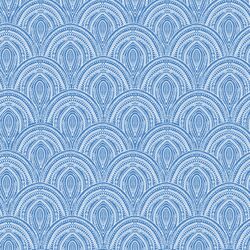 Fun Stitched Scales in Bright Blue