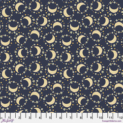 Floral Moons in Navy