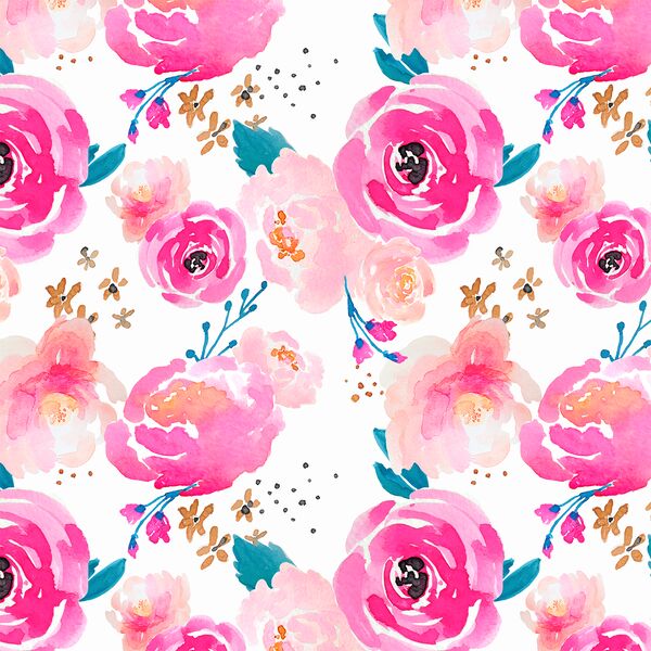 Little Punchy Floral in Fuchsia