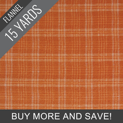 Crosshatch Plaid Flannel in Spice - 15 Yard Bolt