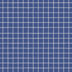 Minimal Grid in Ultramarine Blue