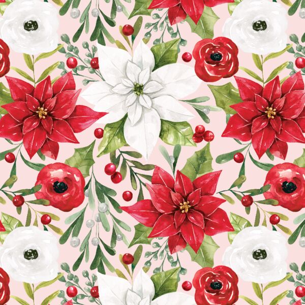 Holiday Floral in Pink