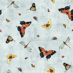 Butterflies in Light Denim