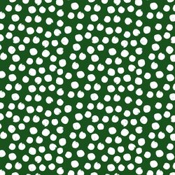 Large Painted Dot in White on Wintergreen