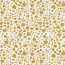 Heart Bubbles in Tinsel Ochre