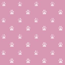 Watercolor Paw Prints in Mauve