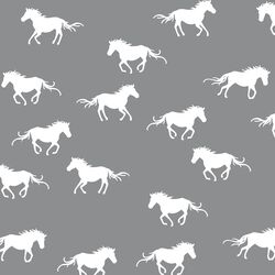Horse Silhouette in Smoke