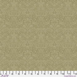 Tonal Strawberry Thief in Olive Fruit