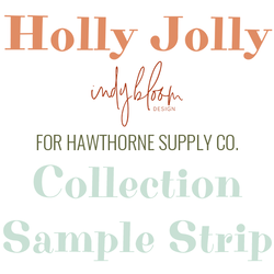 Holly Jolly Sample Strip