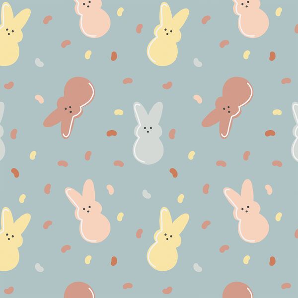 Bunnies in Blue