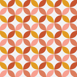 Retro Petals in Rainbow