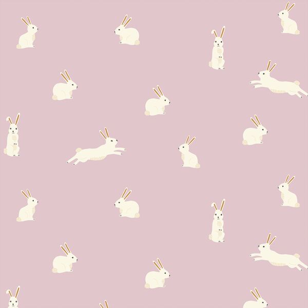 Bunny Rabbits in Lilac