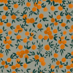 Oranges in Vintage Teal