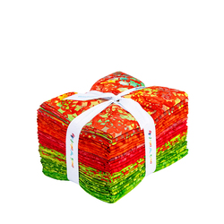 Expressions Batiks Fat Quarter Bundle in Holiday Charm Merry and Bright A