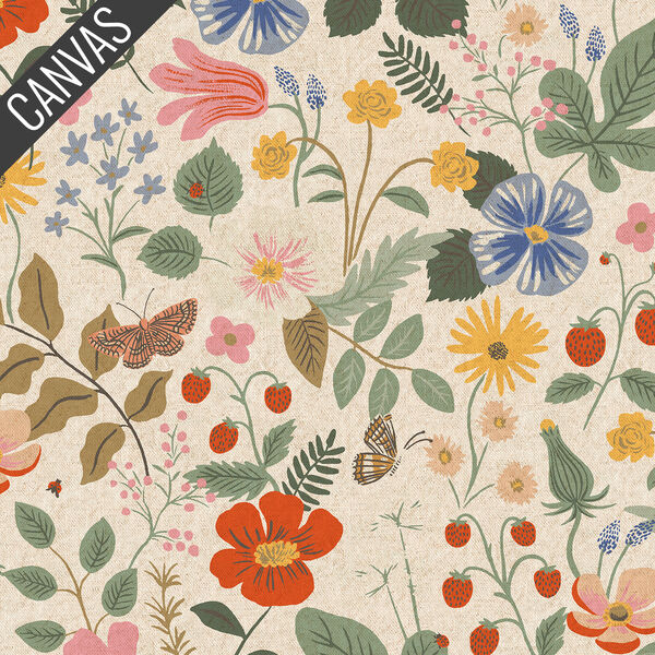 Strawberry Fields Canvas in Unbleached