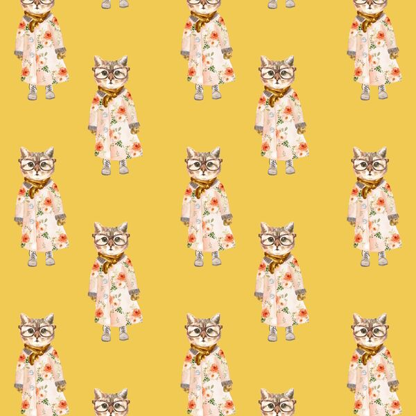 Little Miss Kitty in Yellow