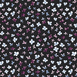 Scattered Floral in Carbon