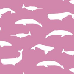 Whale Silhouette in Wisteria