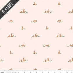 Sweet Cotton Tales Flopsy Fields Flannel in Blush