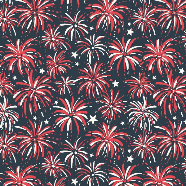 Fireworks in Sea Blue