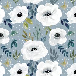 Avaleigh Floral in Slate Blue