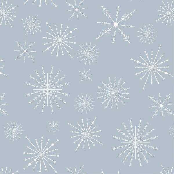 Snowflakes in Icy Blue