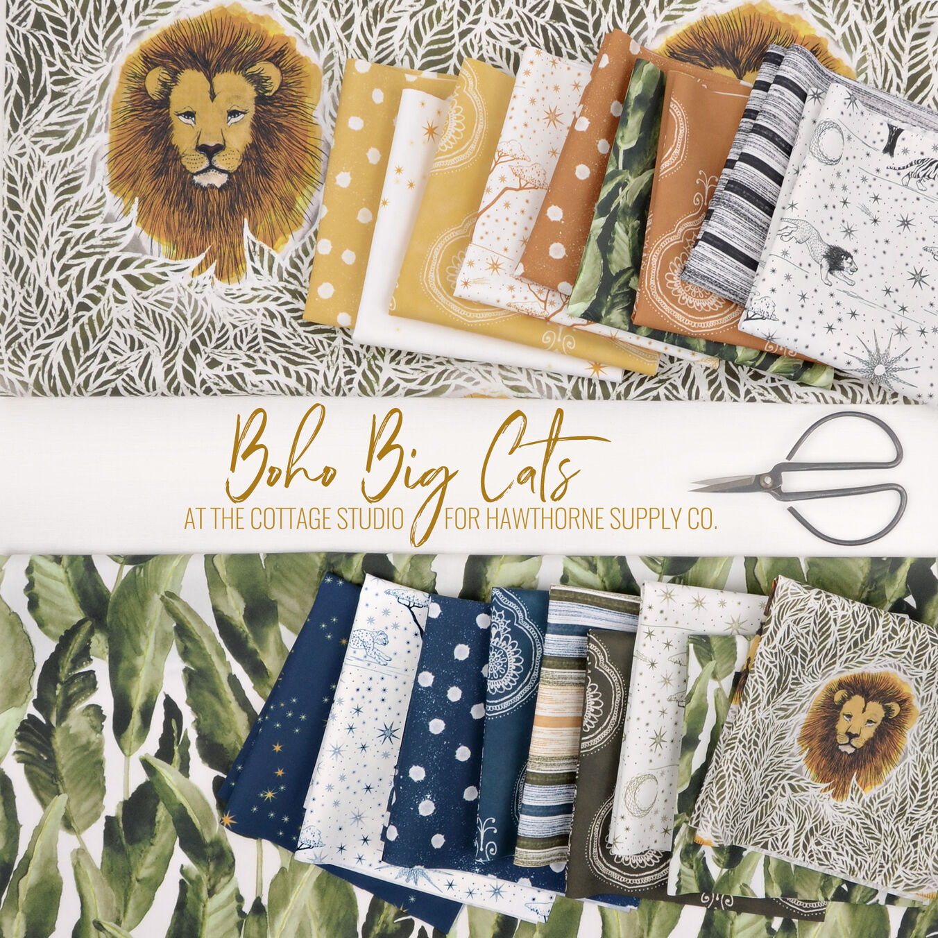 Boho Big Cats Poster Image