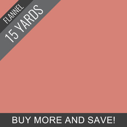 Flannel Solid in Pink Clay - 15 Yard Bolt