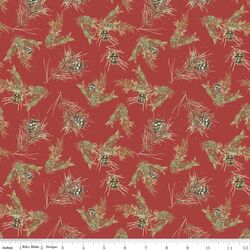 Pinecones in Red