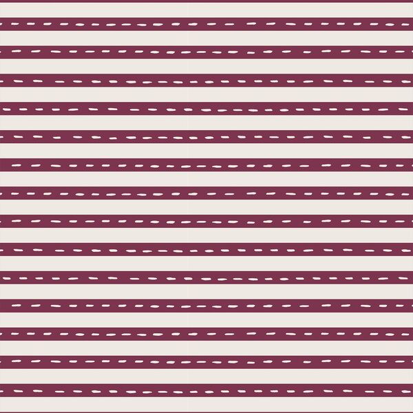 Stripe in Blackberry on Warm White