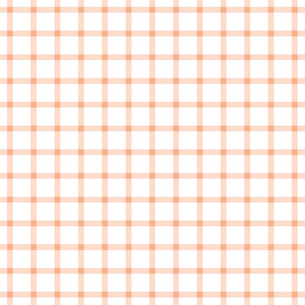 Summer Gingham Check in Peachy