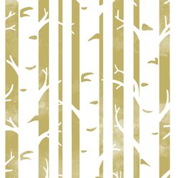 Big Birches in Brass