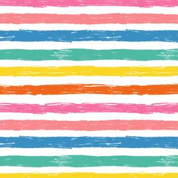 Happy Stripe in Rainbow