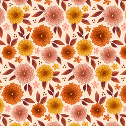 Mums in Warm Cream