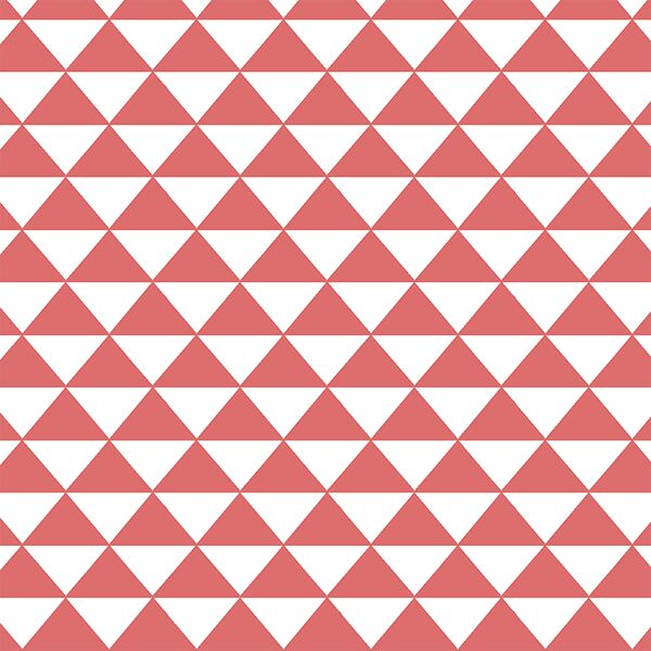 Triangle Mosaic in Poppy