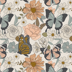 Butterfly Floral in Boho Summer