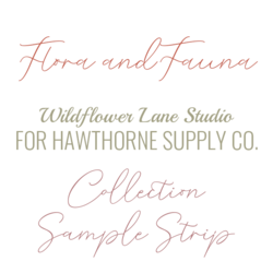 Flora and Fauna Sample Strip