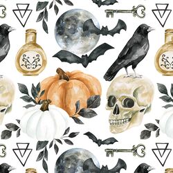 Halloween Icons in White