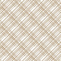 Thatched in Ochre on White