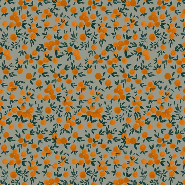 Little Oranges in Vintage Teal