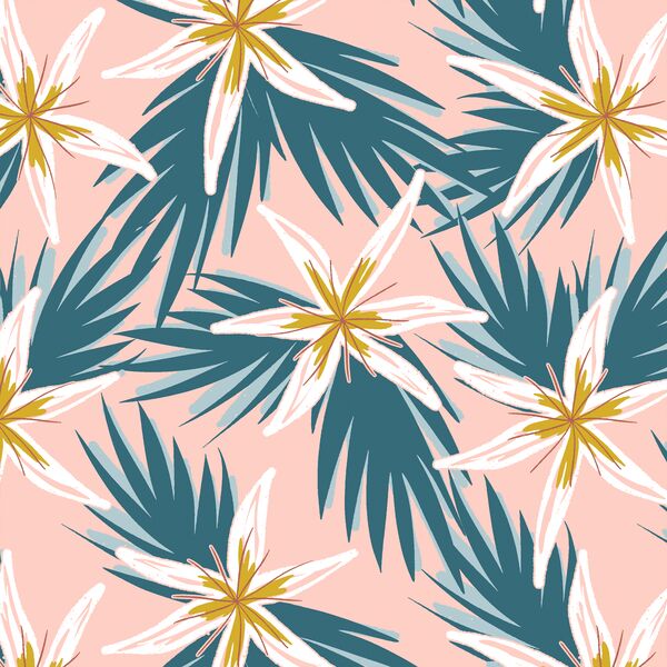 Large Flora in Pink