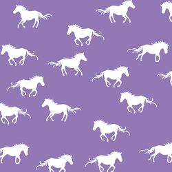 Horse Silhouette in Amethyst
