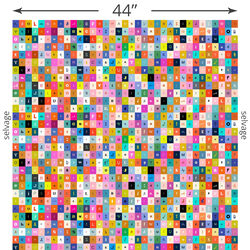 Selvedge Letters in Multi